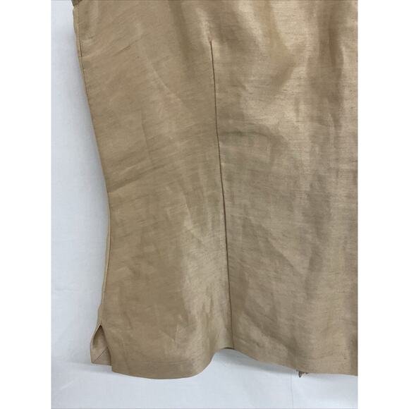 Geiger Austria Linen /Silk Blend Embroidered Shirt Sz 42, Hidden Zipper, New - Picture 5 of 11